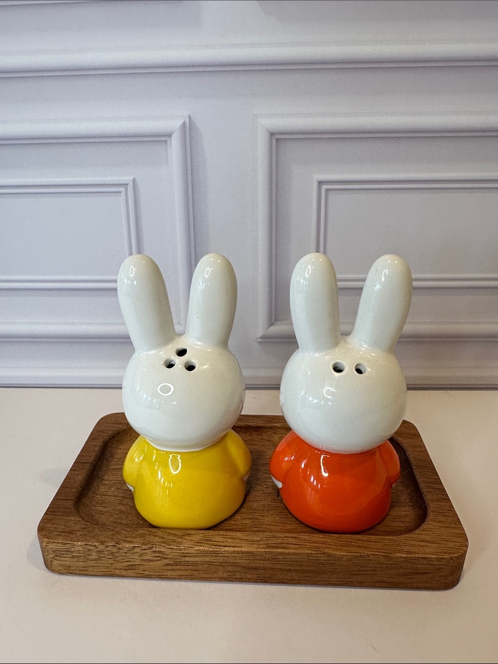 Miffy Classic White Plush Bunny with Salt & Pepper Set - Picture 8 of 9
